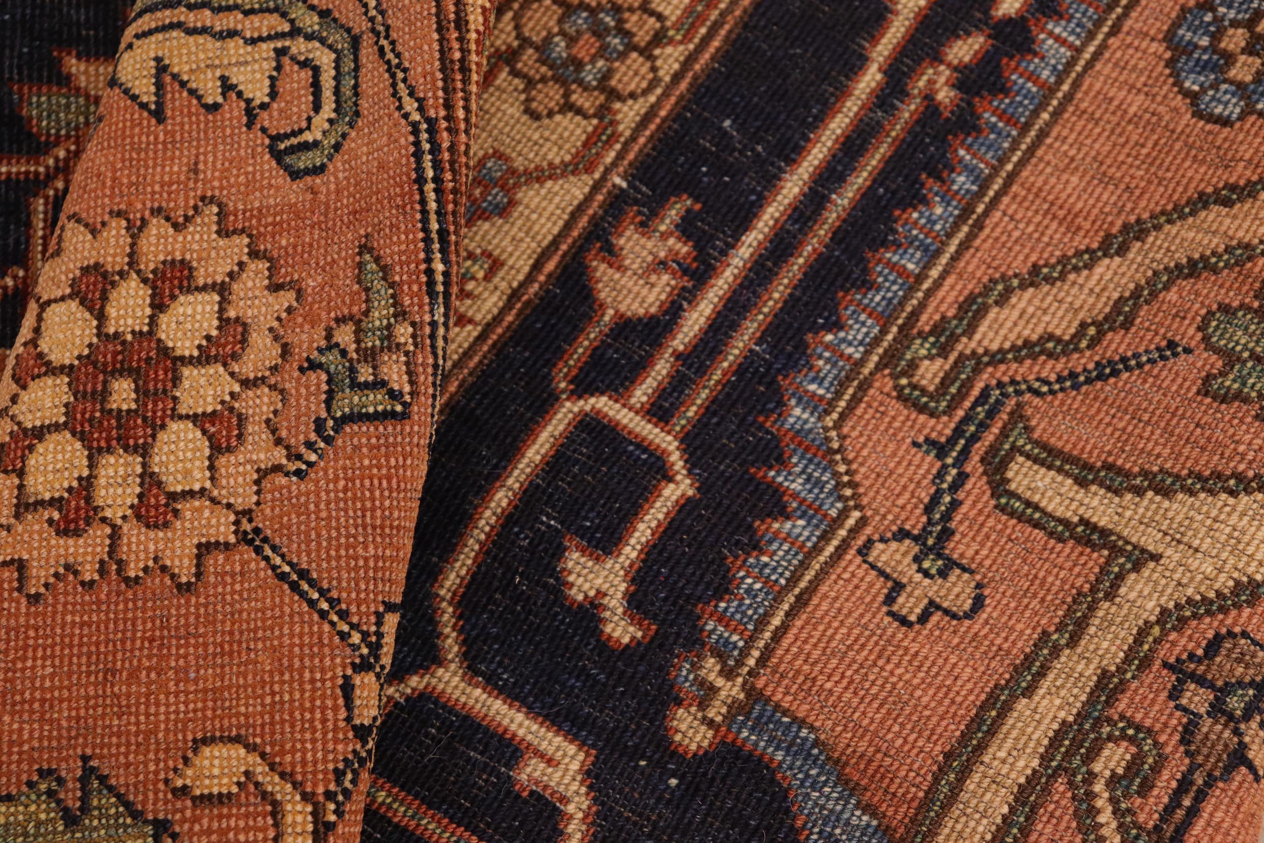 handmade Traditional Antique Rust Rust Hand Knotted RECTANGLE 100% WOOL area rug 8' x 10'