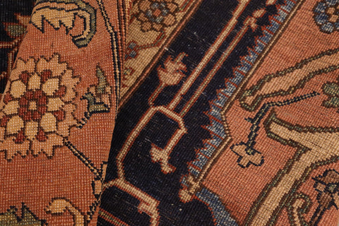 handmade Traditional Antique Rust Rust Hand Knotted RECTANGLE 100% WOOL area rug 8' x 10'