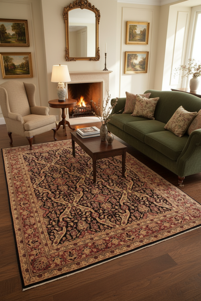 handmade Transitional Lahore Tan Brown Hand Knotted RECTANGLE 100% WOOL area rug 9' x 12'