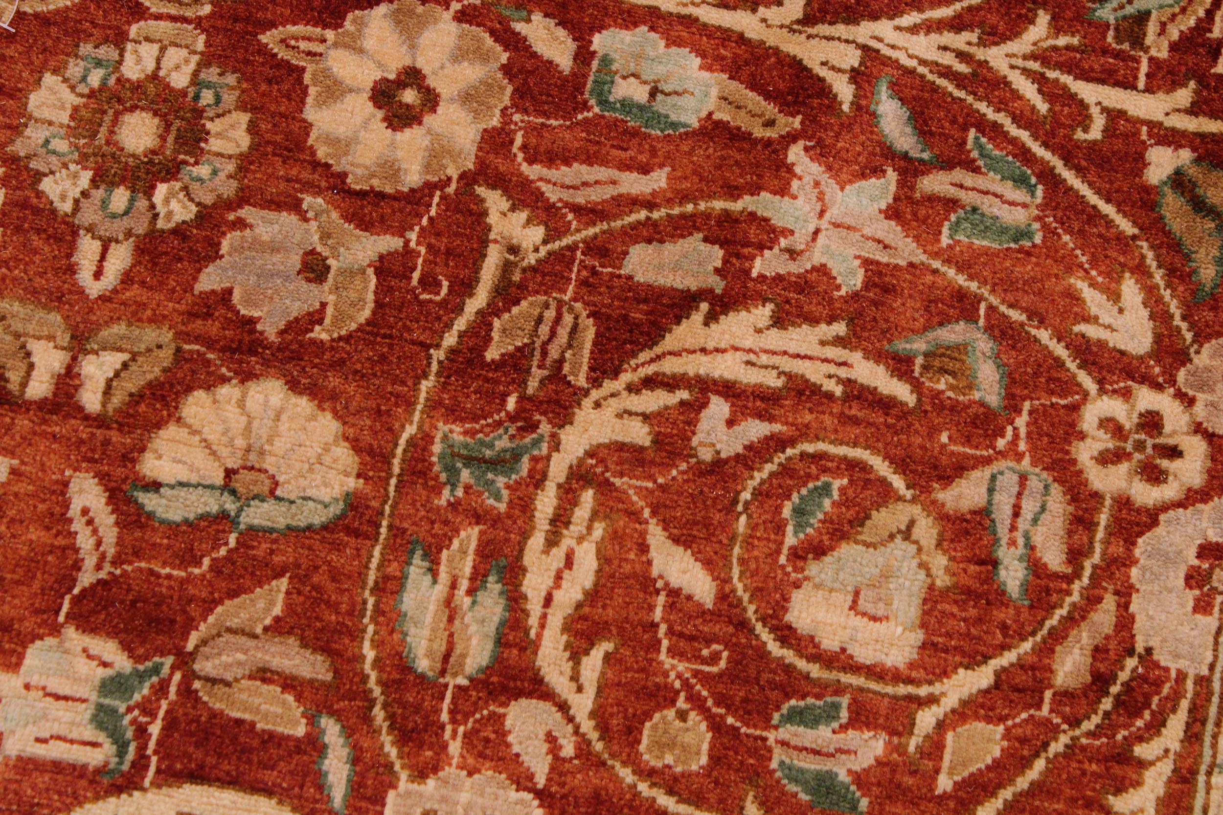 handmade Transitional Lahore Copper Beige Hand Knotted RECTANGLE 100% WOOL area rug 9' x 12'