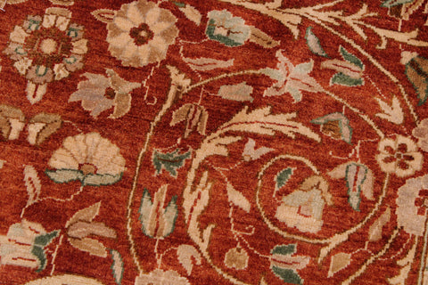 handmade Transitional Lahore Copper Beige Hand Knotted RECTANGLE 100% WOOL area rug 9' x 12'