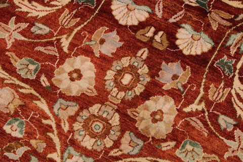 handmade Transitional Lahore Copper Beige Hand Knotted RECTANGLE 100% WOOL area rug 9' x 12'