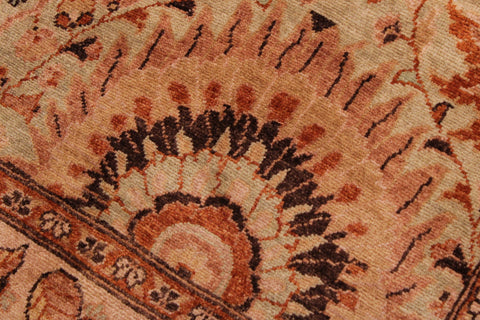 handmade Traditional  Lt. Green Lt. Green Hand Knotted RECTANGLE 100% WOOL area rug 9' x 12'