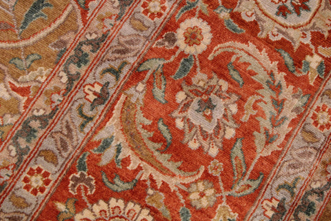handmade Traditional  Gold Rust Hand Knotted RECTANGLE 100% WOOL area rug 9' x 12'