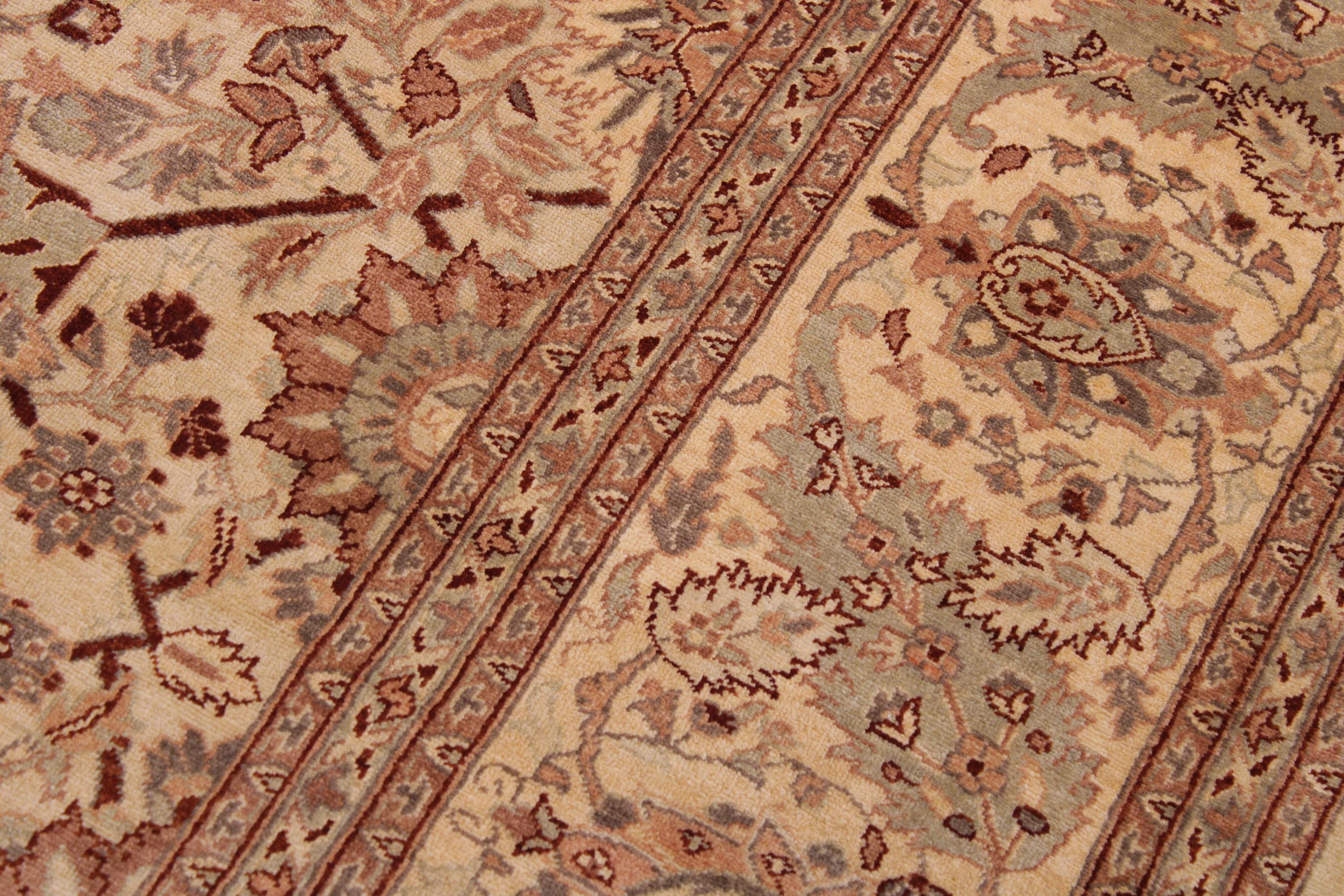 handmade Traditional Kafkaz Gold Lt. Tan Hand Knotted RECTANGLE 100% WOOL area rug 9' x 12'