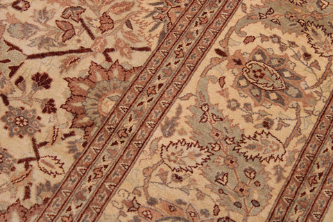 handmade Traditional Kafkaz Gold Lt. Tan Hand Knotted RECTANGLE 100% WOOL area rug 9' x 12'
