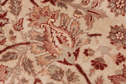 handmade Traditional  Tan Lt. Tan Hand Knotted RECTANGLE 100% WOOL area rug 9' x 12'