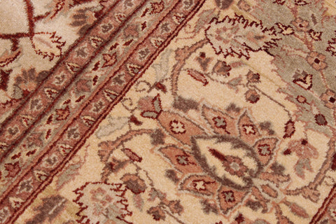 handmade Traditional  Tan Lt. Tan Hand Knotted RECTANGLE 100% WOOL area rug 9' x 12'