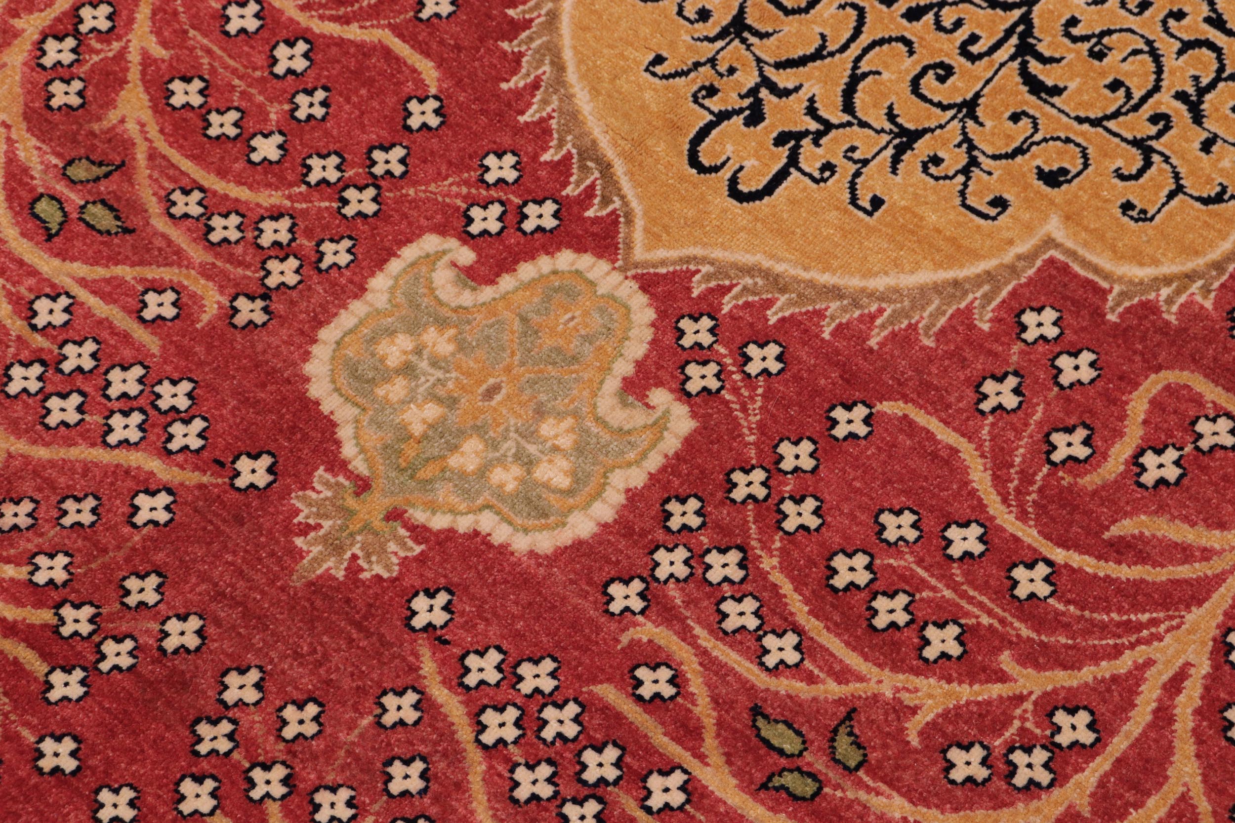handmade Traditional Design Red Beige Hand Knotted RECTANGLE 100% WOOL area rug 9' x 12'