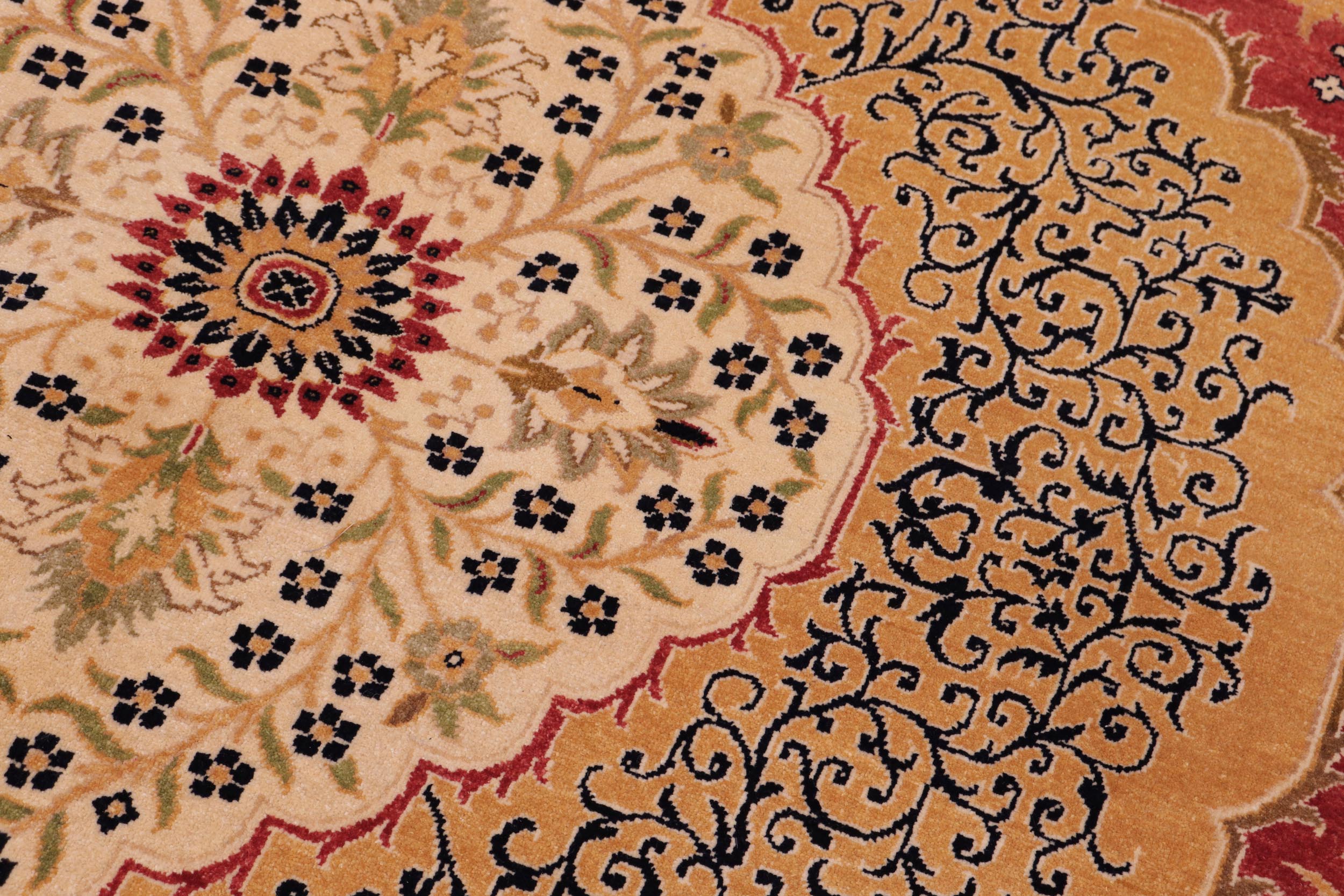 handmade Traditional Design Red Beige Hand Knotted RECTANGLE 100% WOOL area rug 9' x 12'