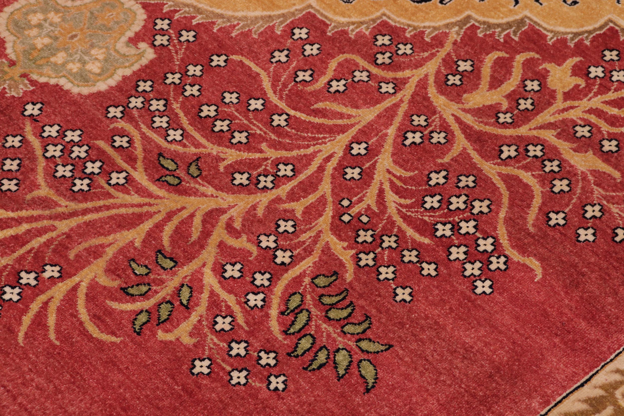 handmade Traditional Design Red Beige Hand Knotted RECTANGLE 100% WOOL area rug 9' x 12'