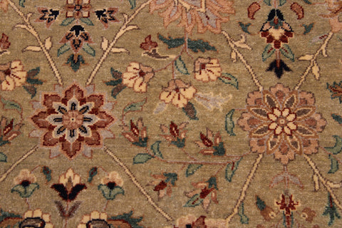 handmade Traditional Design Lt. Green Drk. Blue Hand Knotted RECTANGLE 100% WOOL area rug 9' x 12'