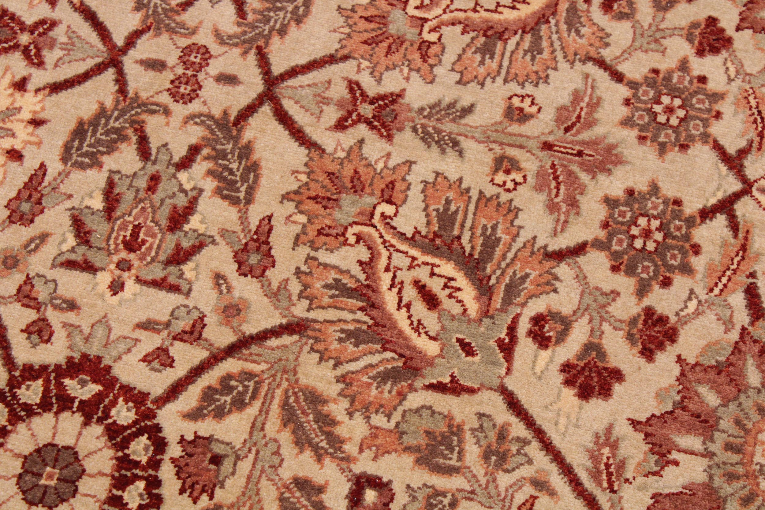 handmade Traditional  Lt. Tan Beige Hand Knotted RECTANGLE 100% WOOL area rug 9' x 12'