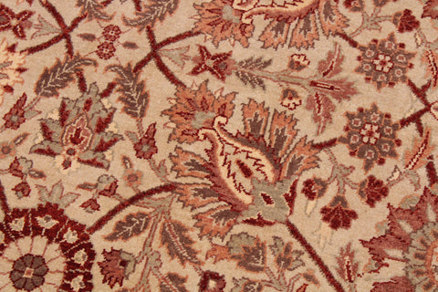 handmade Traditional  Lt. Tan Beige Hand Knotted RECTANGLE 100% WOOL area rug 9' x 12'