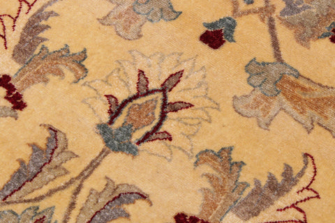 handmade Traditional  Lt. Gold Lt. Brown Hand Knotted RECTANGLE 100% WOOL area rug 9' x 12'