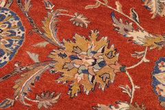handmade Traditional  Rust Lt. Brown Hand Knotted RECTANGLE 100% WOOL area rug 9' x 12'