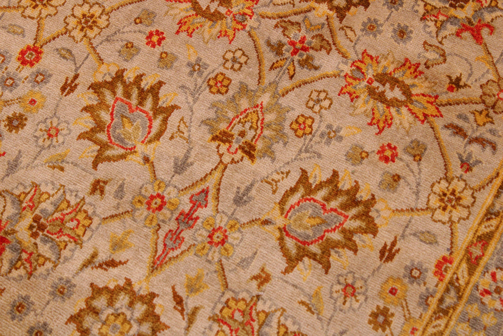 handmade Transitional Design Lt. Gray Gold Hand Knotted RECTANGLE 100% WOOL area rug 9' x 12'