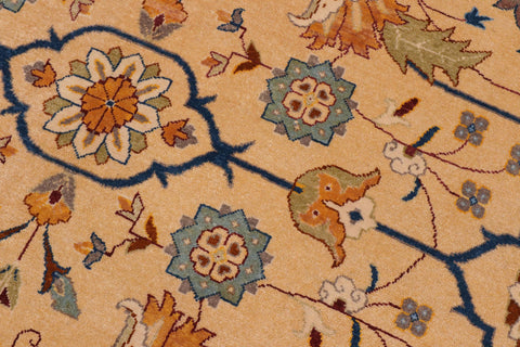 handmade Traditional Kafkaz Beige Wine Red Hand Knotted RECTANGLE 100% WOOL area rug 9x11