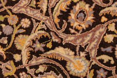 handmade Traditional Design Brown Tan Hand Knotted RECTANGLE 100% WOOL area rug 9' x 12'