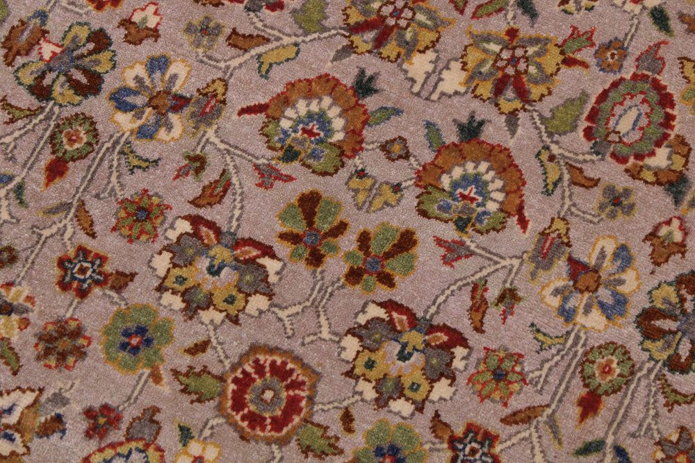 handmade Transitional Design Lt. Tan Lt. Green Hand Knotted RECTANGLE 100% WOOL area rug 9' x 12'
