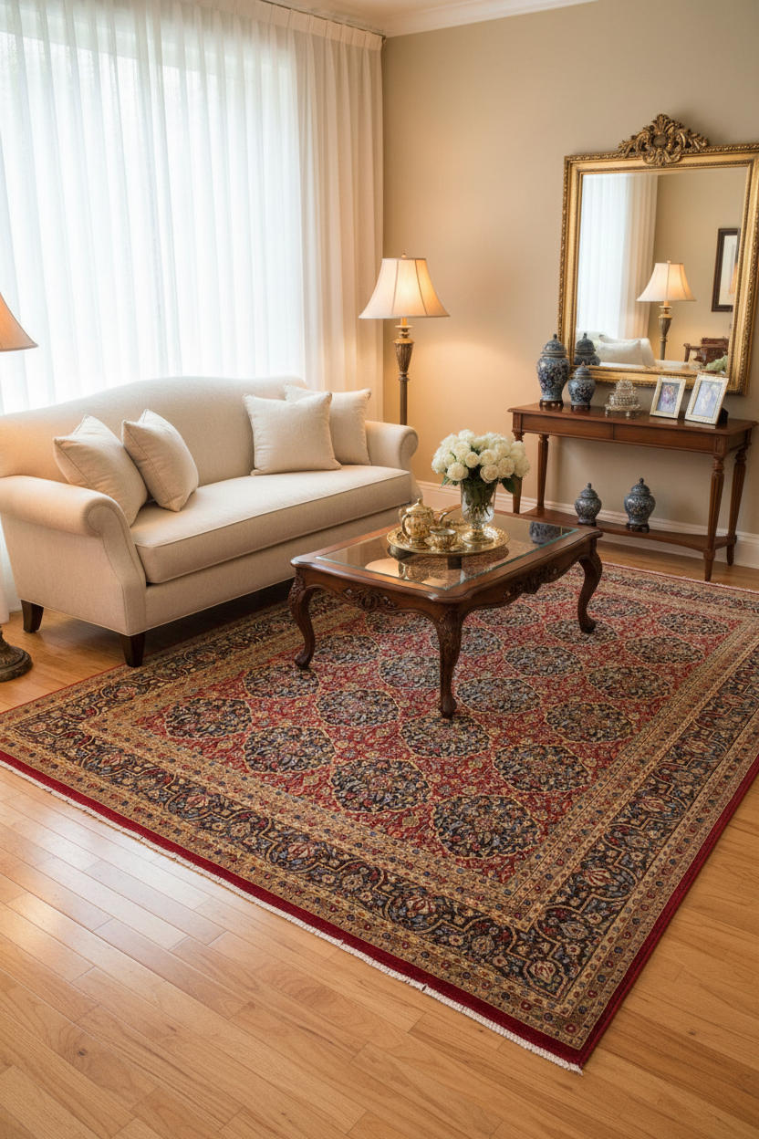 handmade Transitional Veg Dye Red Blue Hand Knotted RECTANGLE 100% WOOL area rug 9' x 12'