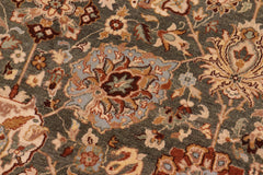 handmade Transitional Design Green Lt. Tan Hand Knotted RECTANGLE 100% WOOL area rug 9' x 12'