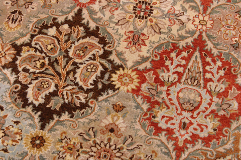 handmade Transitional Design Brown Multi Hand Knotted RECTANGLE 100% WOOL area rug 9' x 12'