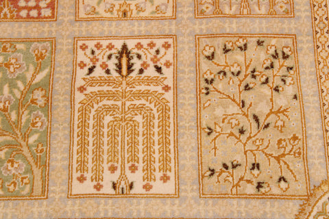 handmade Transitional Design Multi Tan Hand Knotted RECTANGLE 100% WOOL area rug 9' x 12'