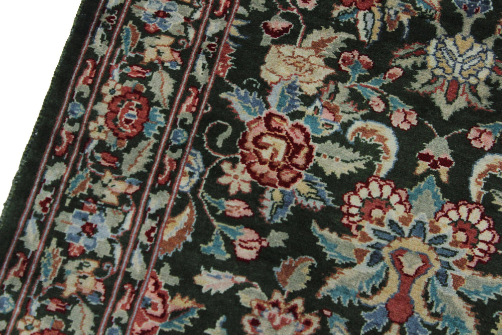 handmade Traditional Sohil Green Blue Hand Knotted RUNNER 100% WOOL area rug 3' x 10'
