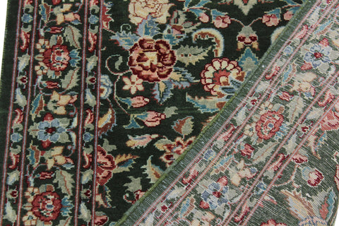 handmade Traditional Sohil Green Blue Hand Knotted RUNNER 100% WOOL area rug 3' x 10'