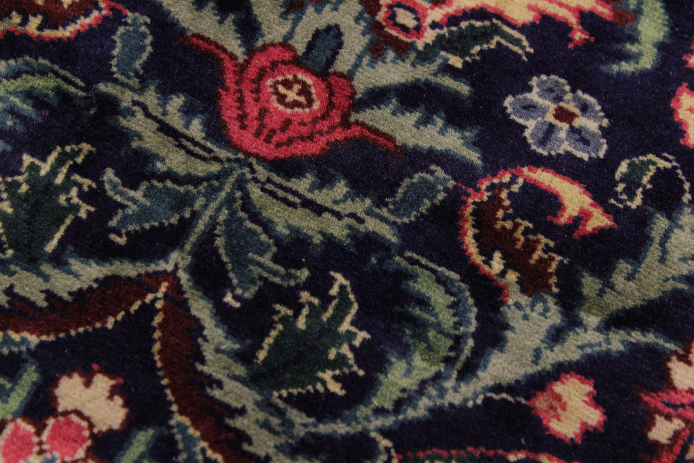 handmade Traditional Gohar Blue Beige Hand Knotted RUNNER 100% WOOL area rug 3' x 7'