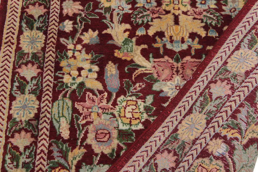 handmade Traditional William Red Lt. Gold Hand Knotted RUNNER 100% WOOL area rug 3' x 10'