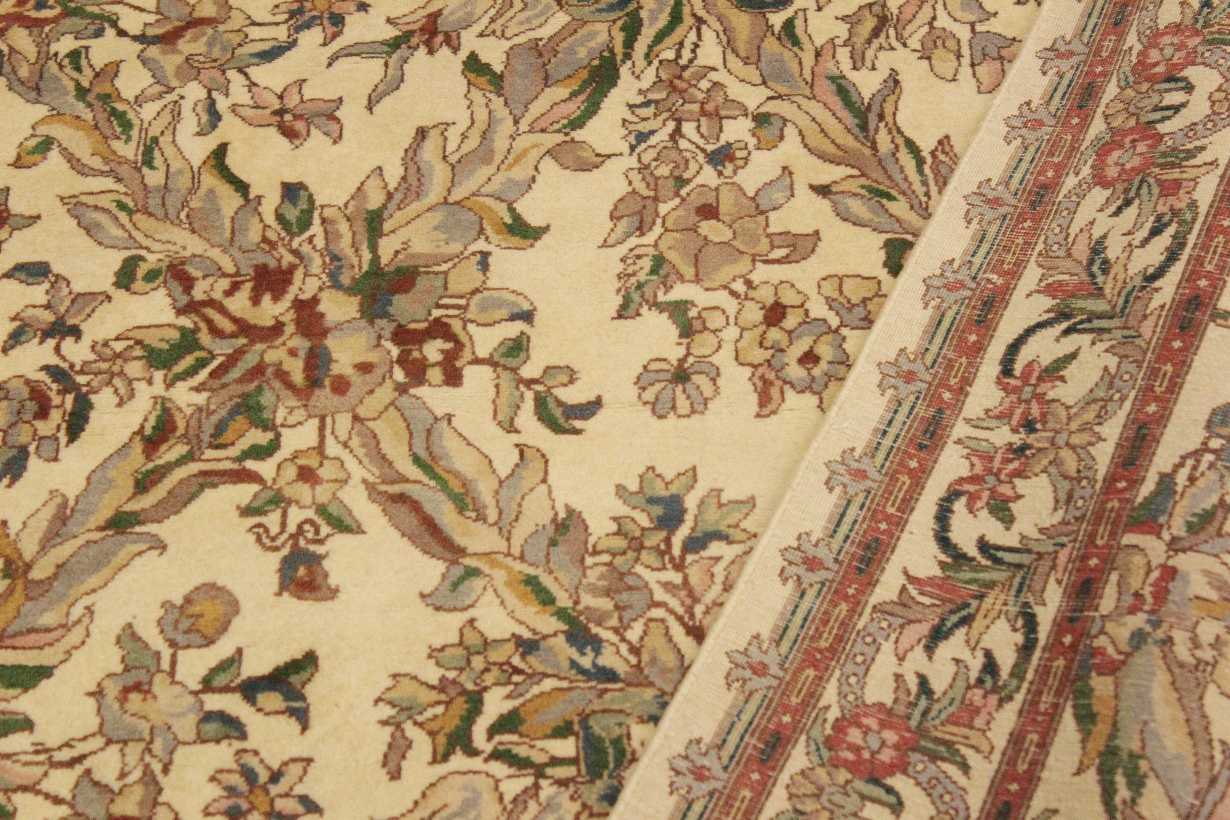 handmade Transitional Basan Beige Gray Hand Knotted RECTANGLE 100% WOOL area rug 4x6