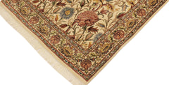 handmade Transitional Nayagra Beige Pink Hand Knotted RECTANGLE 100% WOOL area rug 4x6
