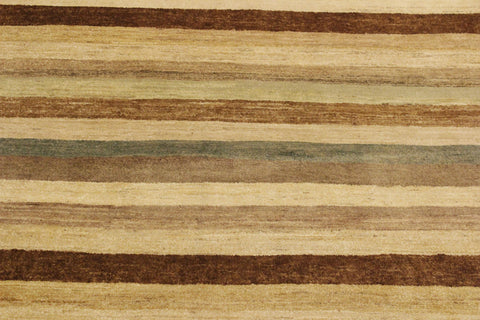 handmade Modern Gabbeh Beige Green Hand Knotted RECTANGLE 100% WOOL area rug 4' x 6'