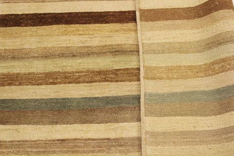 handmade Modern Gabbeh Beige Green Hand Knotted RECTANGLE 100% WOOL area rug 4' x 6'