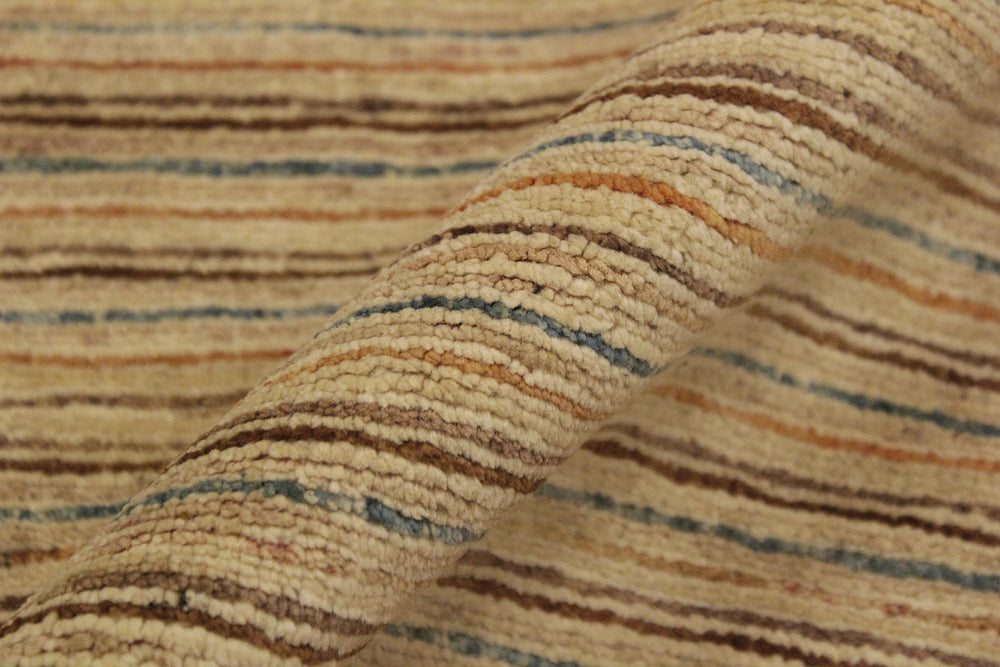 handmade Modern Gabbeh Tan Rust Hand Knotted RECTANGLE 100% WOOL area rug 4' x 6'