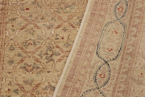 handmade Transitional Kafkaz Lt. Tan Brown Hand Knotted RECTANGLE 100% WOOL area rug 4' x 6'