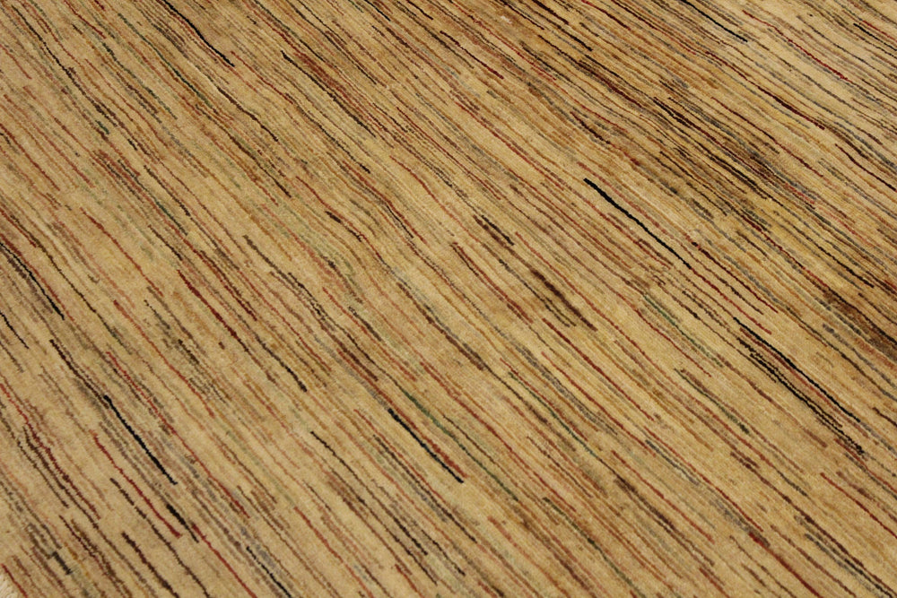 handmade Modern Gabbeh Beige Rust Hand Knotted RECTANGLE 100% WOOL area rug 4' x 6'