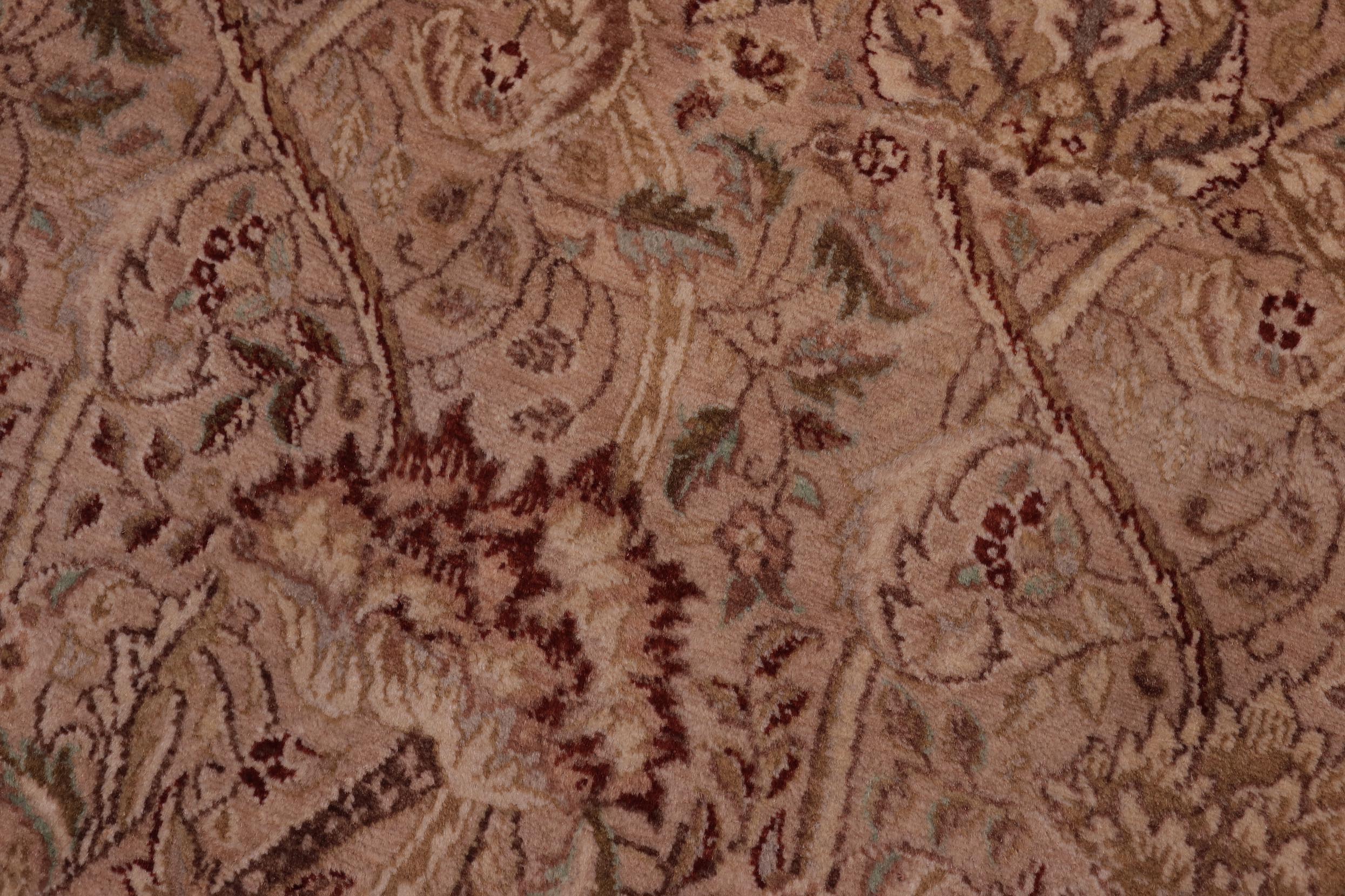 handmade Transitional William Tan Beige Hand Knotted RECTANGLE 100% WOOL area rug 4x6