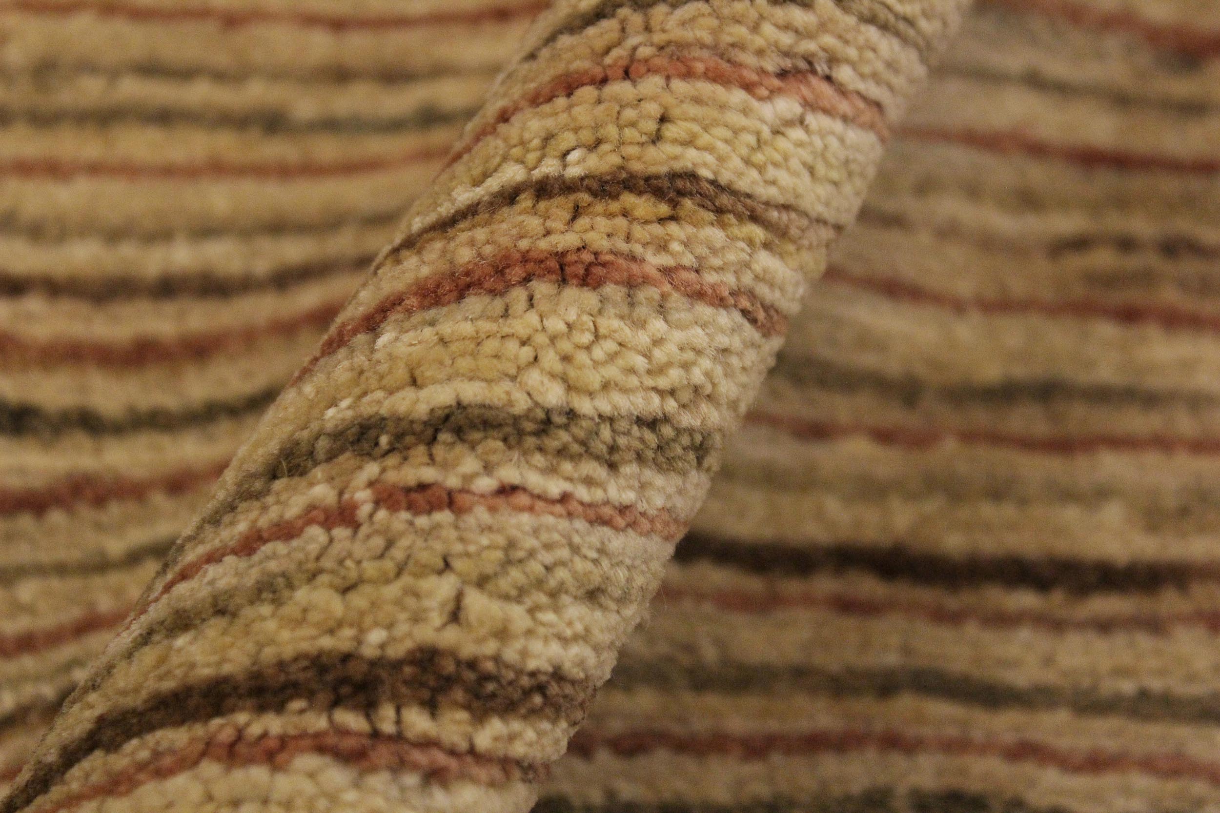 handmade Modern Gabbeh Beige Rust Hand Knotted RECTANGLE 100% WOOL area rug 4' x 6'