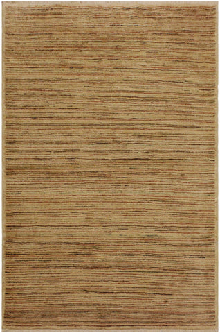 Boho Chic Gabbeh Delma Beige/Rust Wool Rug - 4'2'' x 5'9''