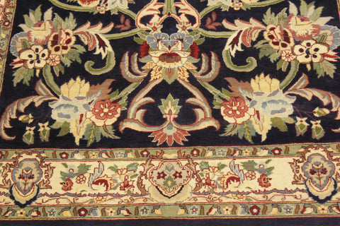 handmade Traditional Anarlaki Blue Beige Hand Knotted RECTANGLE 100% WOOL area rug 4x6