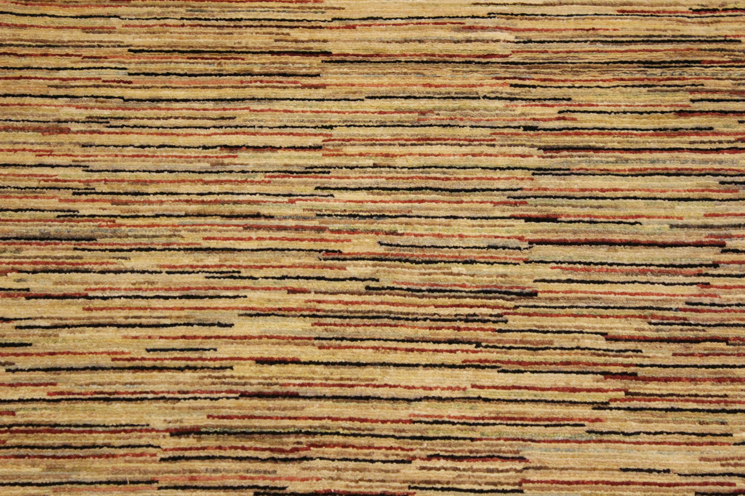 handmade Modern Gabbeh Beige Rust Hand Knotted RECTANGLE 100% WOOL area rug 4' x 6'