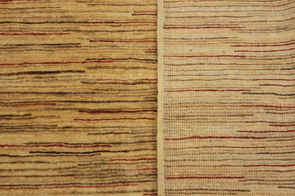 handmade Modern Gabbeh Beige Brown Hand Knotted RECTANGLE 100% WOOL area rug 4' x 5'