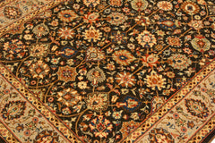 handmade Traditional Design Brown Lt. Tan Hand Knotted RECTANGLE 100% WOOL area rug 4' x 6'