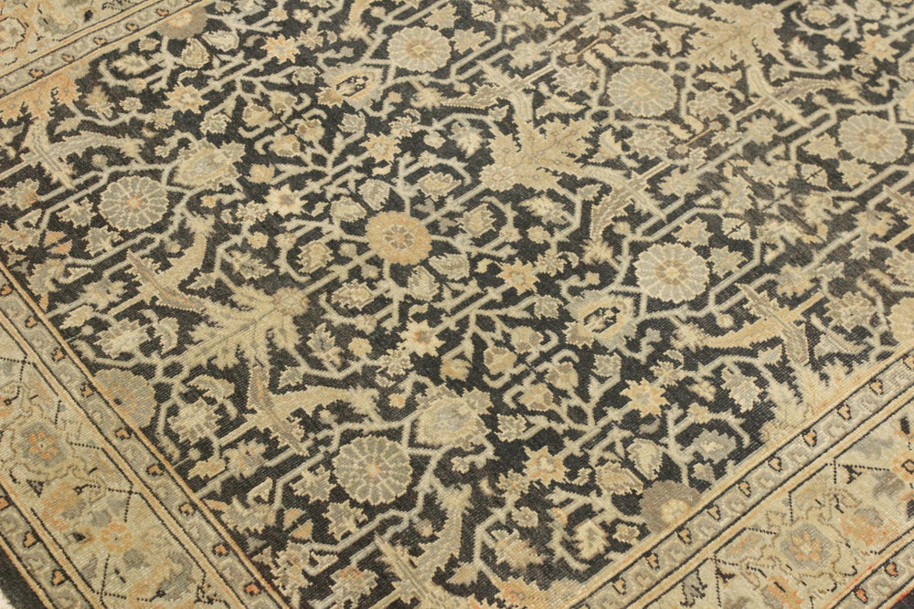 handmade Traditional Kafkaz Charcoal Beige Hand Knotted RECTANGLE 100% WOOL area rug 4x6