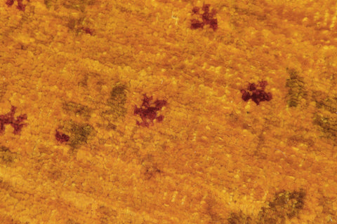 handmade Over Dyed Over Dyed Gold Red Hand Knotted RECTANGLE 100% WOOL area rug 4' x 6'