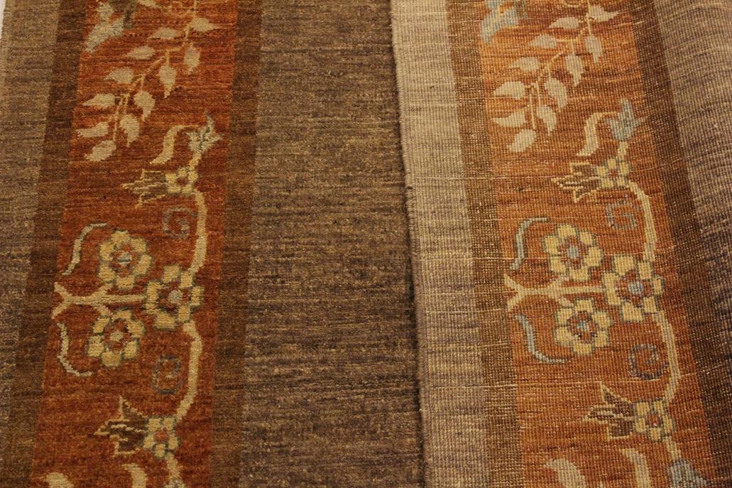handmade Modern Gabbeh Brown Rust Hand Knotted RECTANGLE 100% WOOL area rug 4 x 6