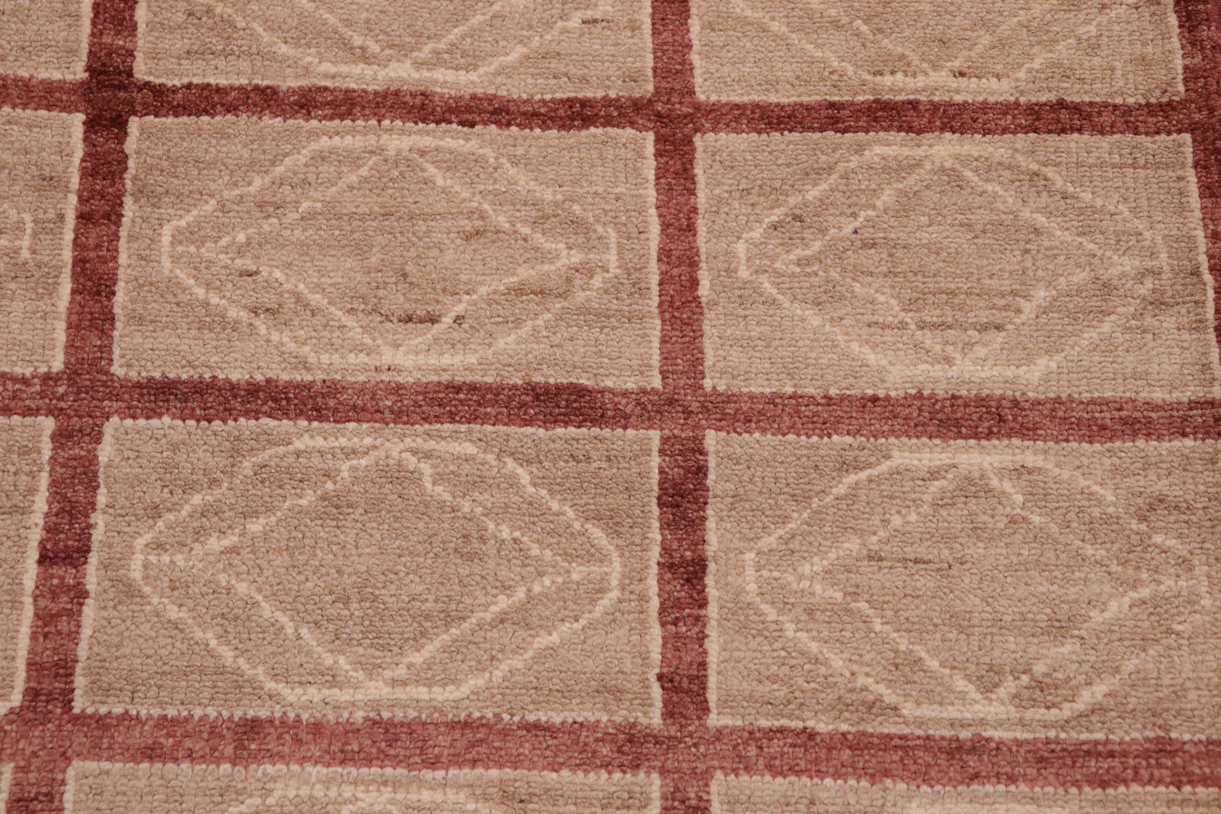 handmade Modern Gabbeh Tan Aubergine Hand Knotted RECTANGLE 100% WOOL area rug 8' x 10'